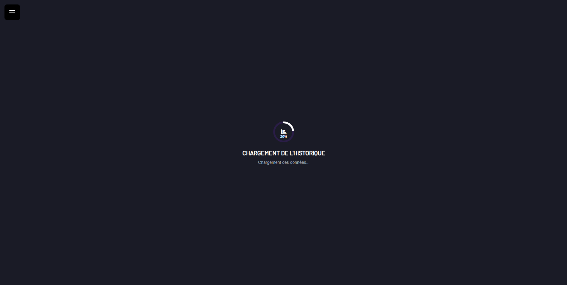 Chargement des pages